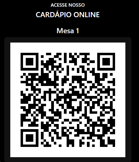 QR Codes das mesas